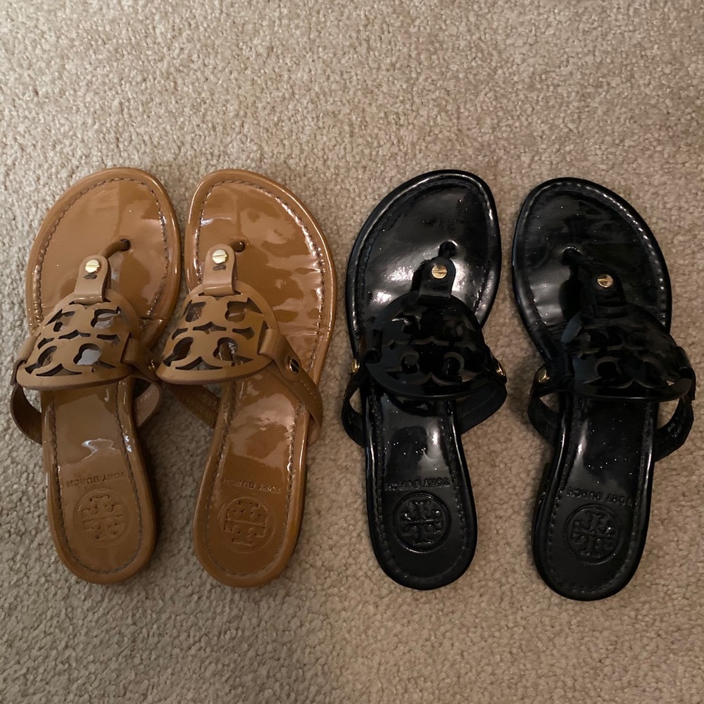 Tory Burch Miller sandals (2 pairs)
